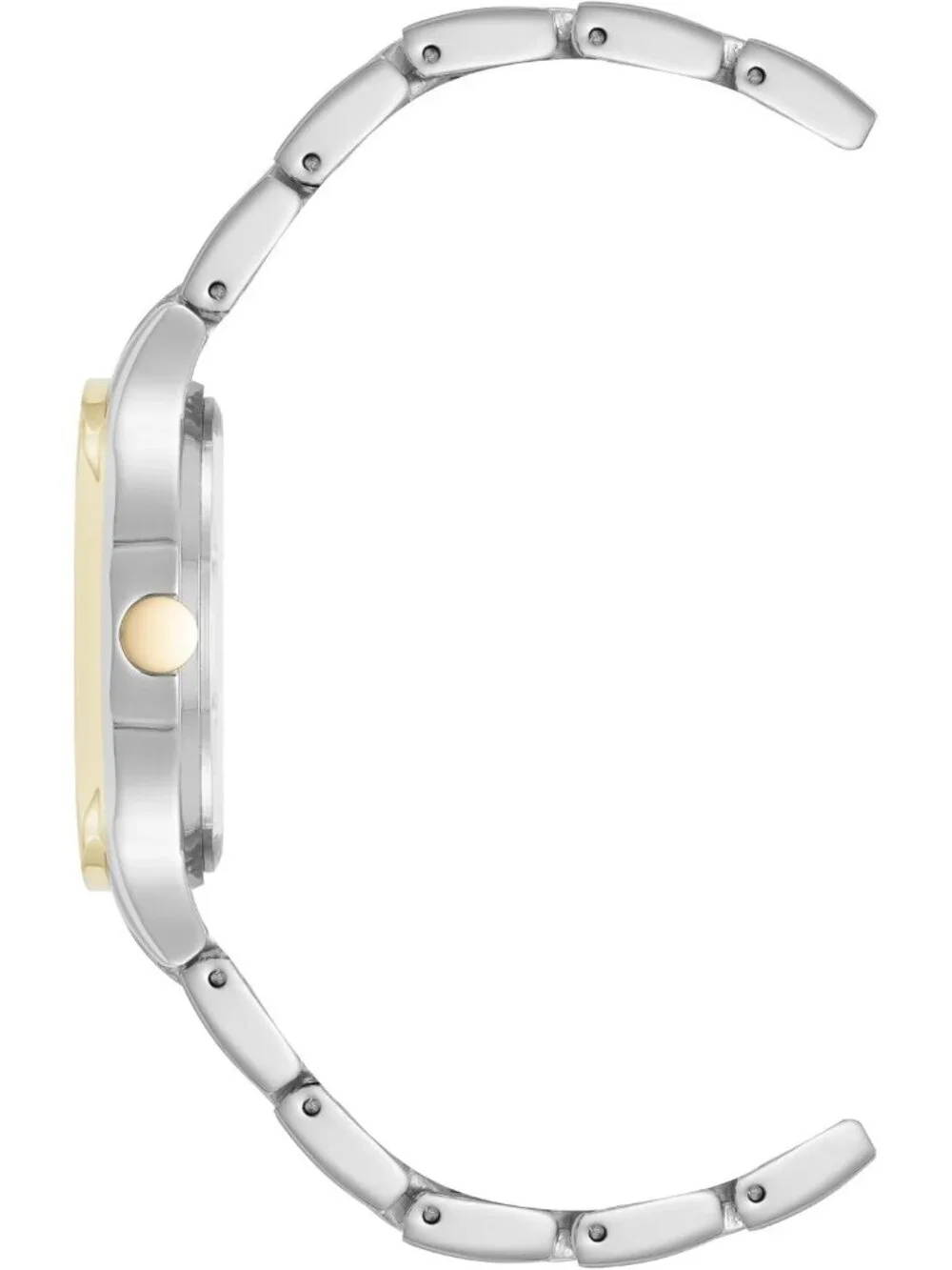 Nine West Women's Silver Gold Analog Quartz Textured Dial Classic Bracelet Watch